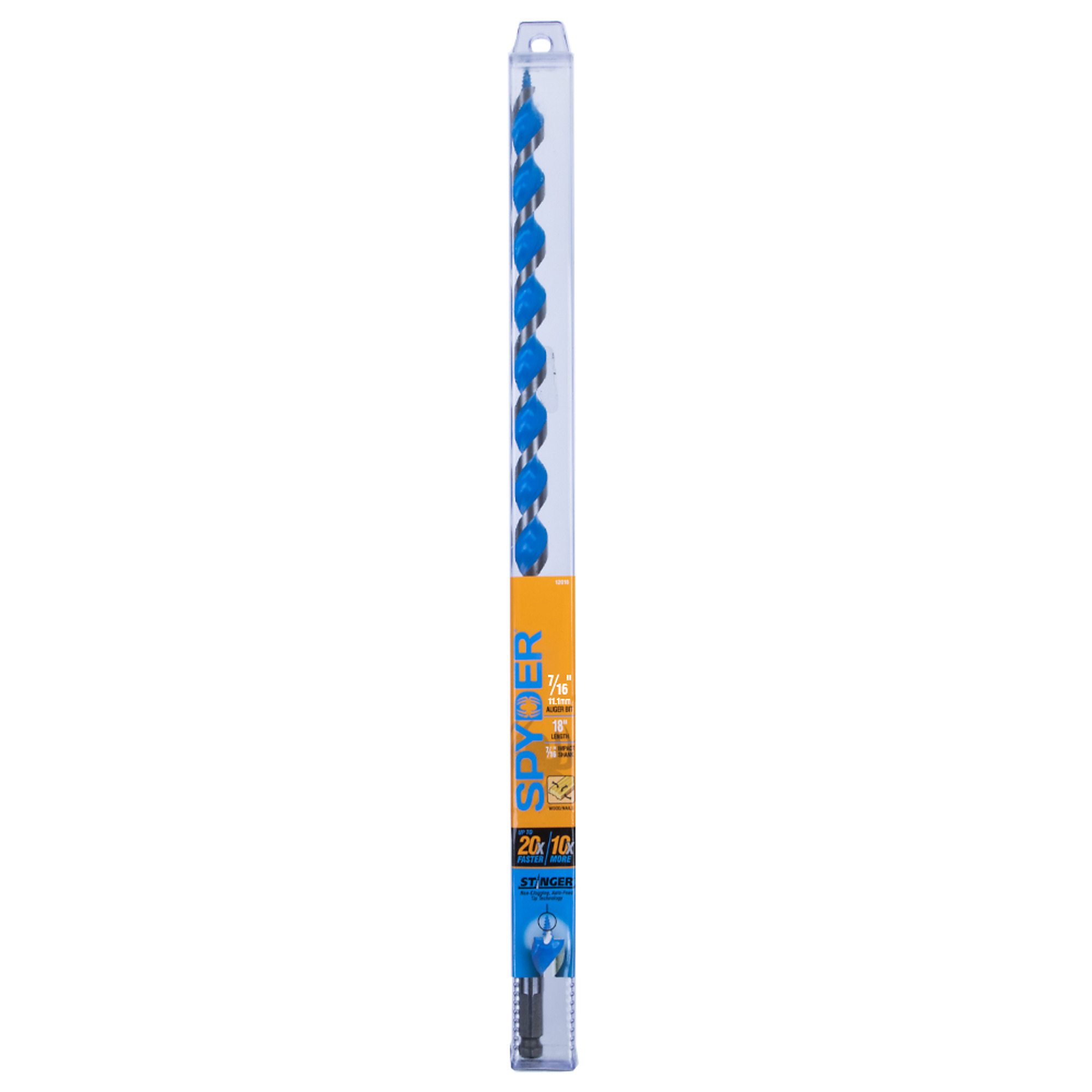 SPYDER Stinger™, 7/16in.x 18in. Stinger Auger Bit, Included (qty.) 1 Model# 12024